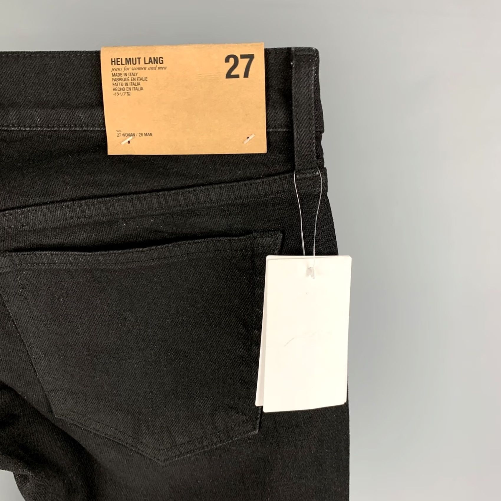 Helmut Lang HELMUT LANG Size 27 Black Cotton Femme Lo Cigarette Jeans Size 27" / US 4 / IT 40 - 3 Thumbnail