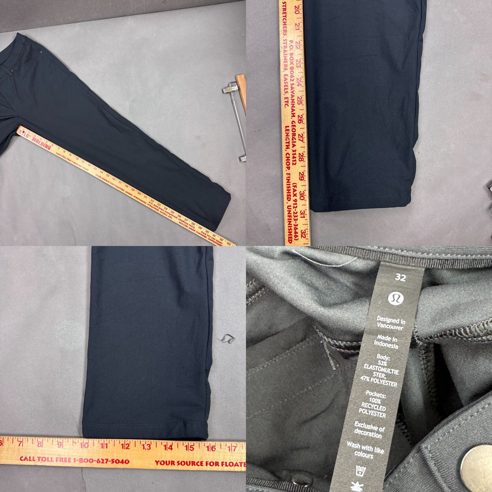 Lululemon Lululemon Pants Mens 32x31 Black Warpstreme Classic Golf Work Office Flawed Size US 32 / EU 48 - 9 Thumbnail