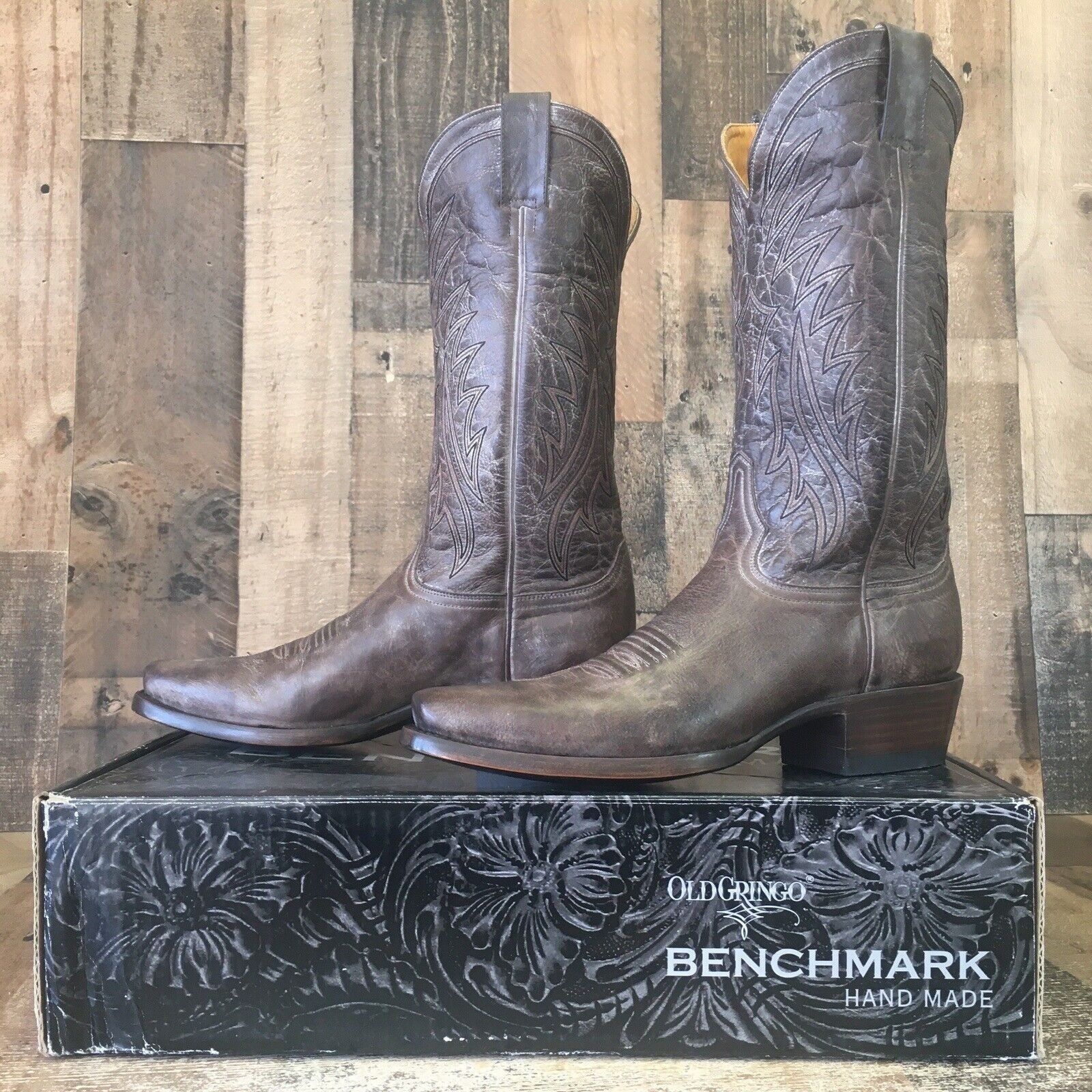 image of Old Gringo Benchmark Sonora 13” Mk2290-1 Cowboy Boots Men 9D in Brown