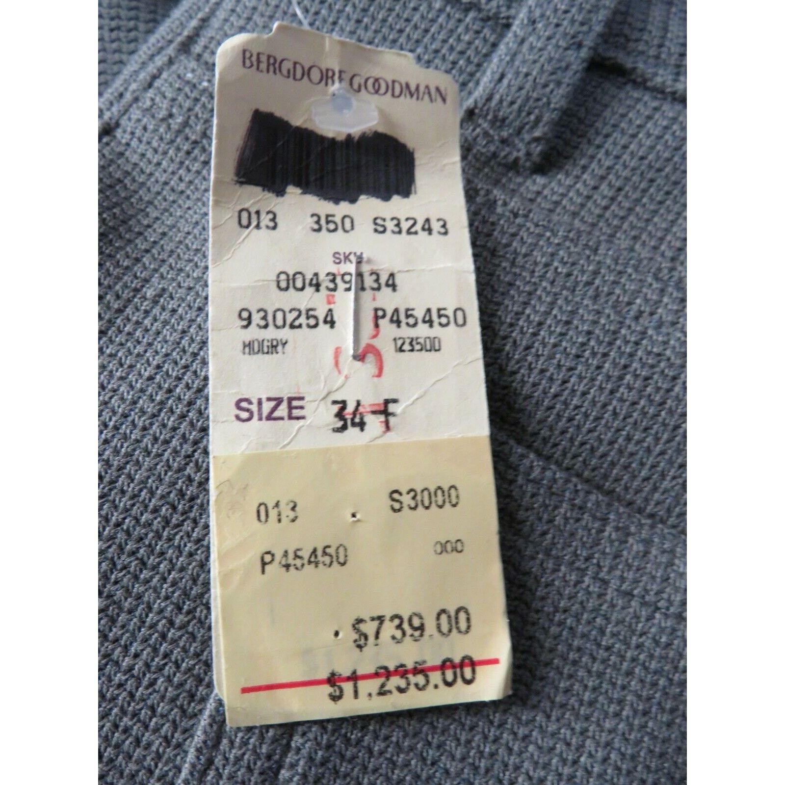 Chanel CHANEL P45450 GRAY KNIT COTTON BUTTONS LOGO JEANS PANTS 34 F Size 26" / US 2 / IT 38 - 12 Thumbnail