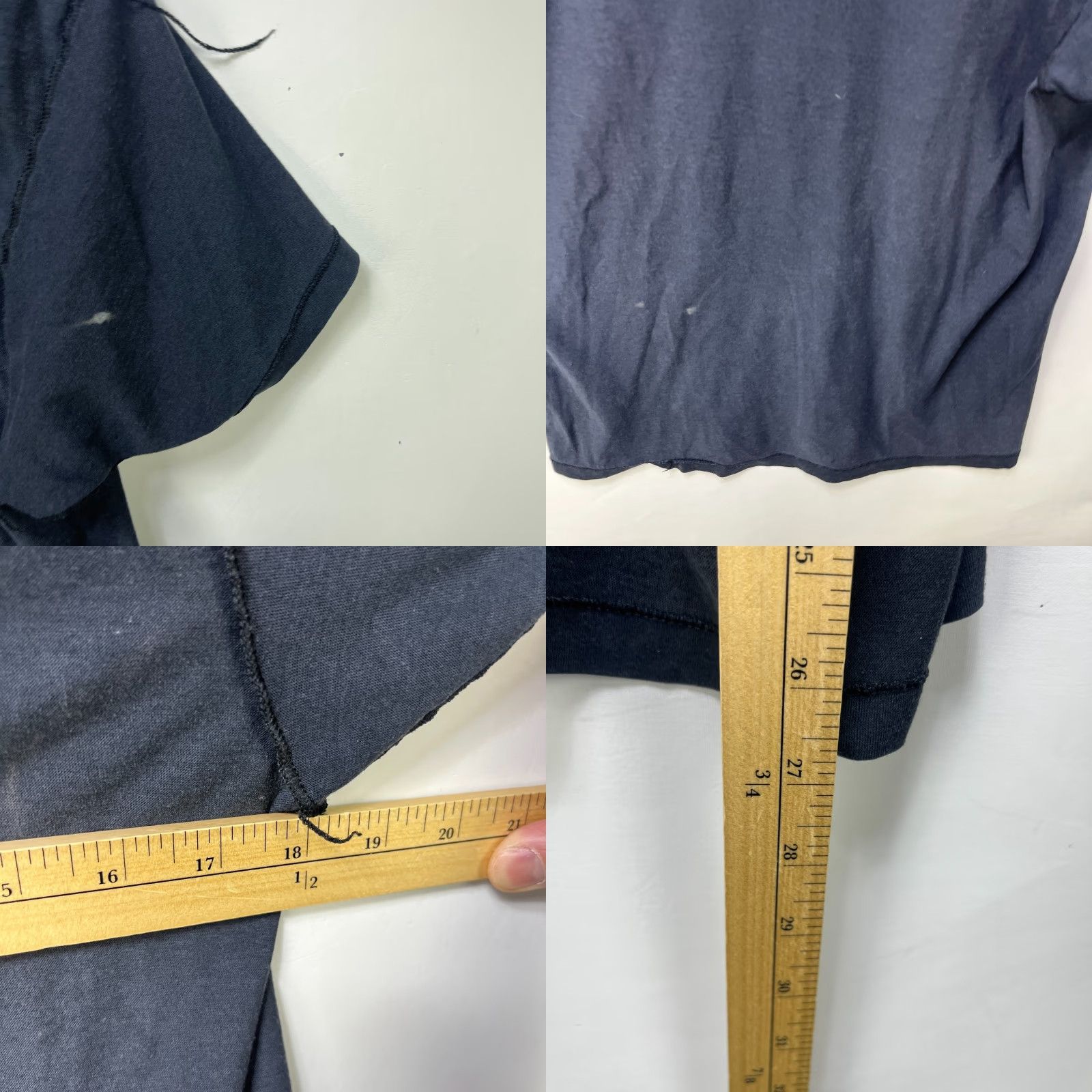 Hanes VINTAGE Hanes Beefy-T Shirt Black 80s 90s - L Men Short Sleeve Crew Neck Cotton Inside Out Size US L / EU 52-54 / 3 - 8 Thumbnail