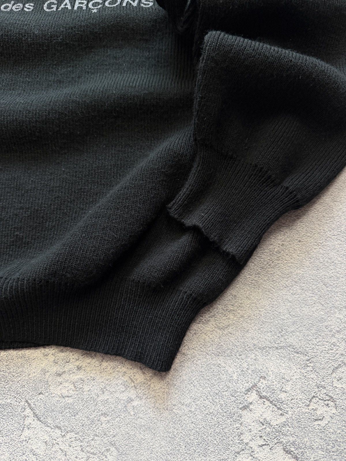 Comme des Garcons CDG Comme Des Garcons Knit Sweater Big Logo Y2K Size US XL / EU 56 / 4 - 6 Thumbnail