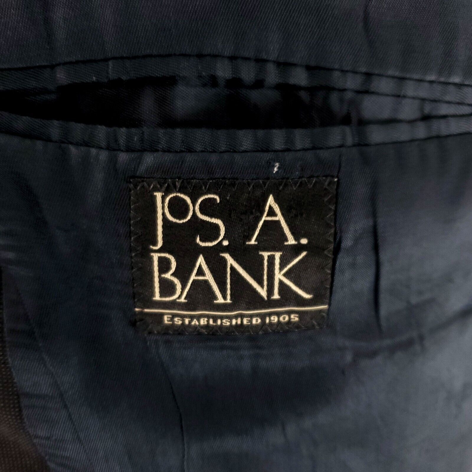 Jos. A. Bank Jos A Bank Wool 2 Button Blazer 44R Or Slim 46R Blue Gray Bi Size 44R - 8 Thumbnail