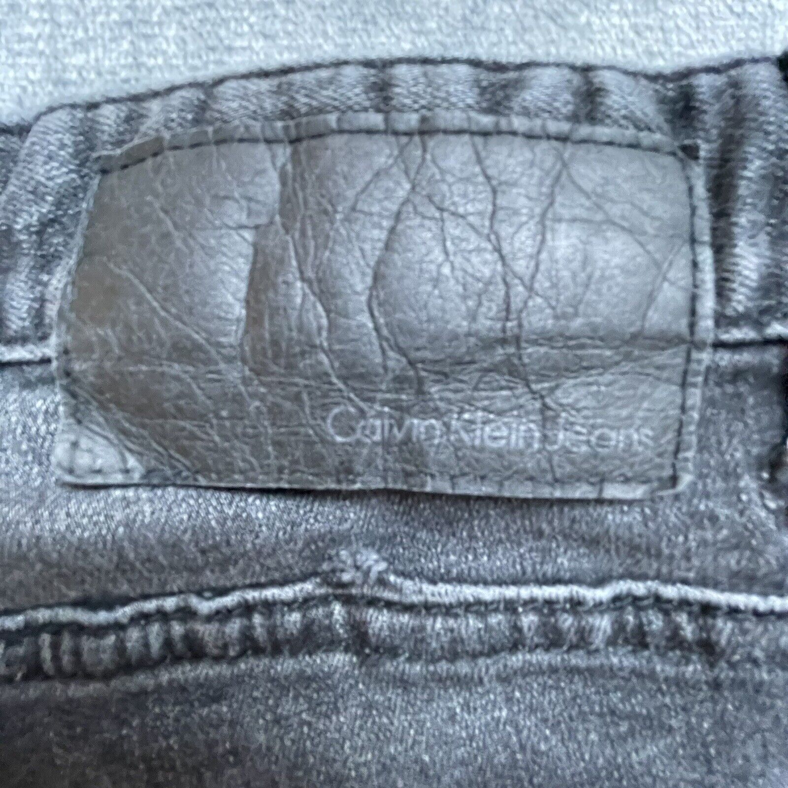 Calvin Klein Calvin Klein Jeans 30 Black Denim Straight Rocker Grunge Size US 30 / EU 46 - 3 Thumbnail