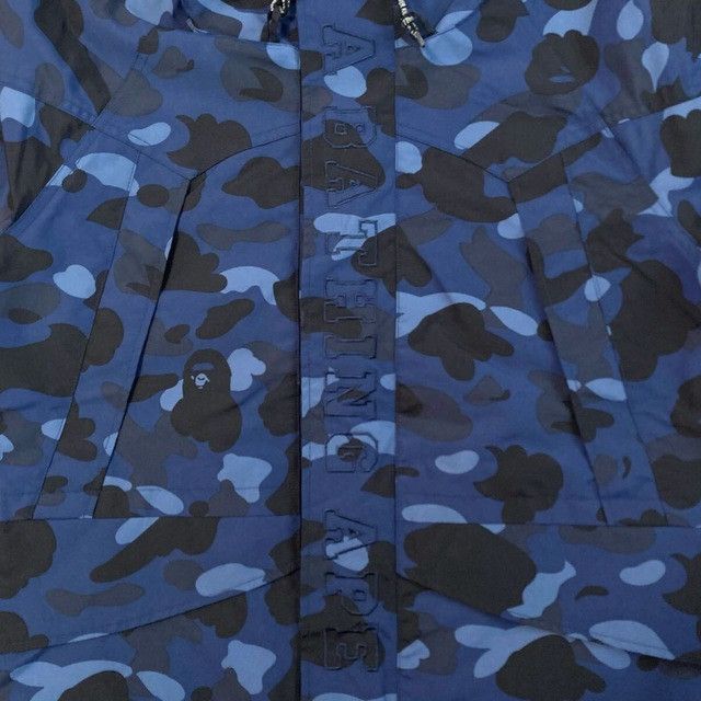 Bape BAPE Shark Hoodie Snowboard Jacket Blue Camo a bathing ape Size US M / EU 48-50 / 2 - 2 Thumbnail