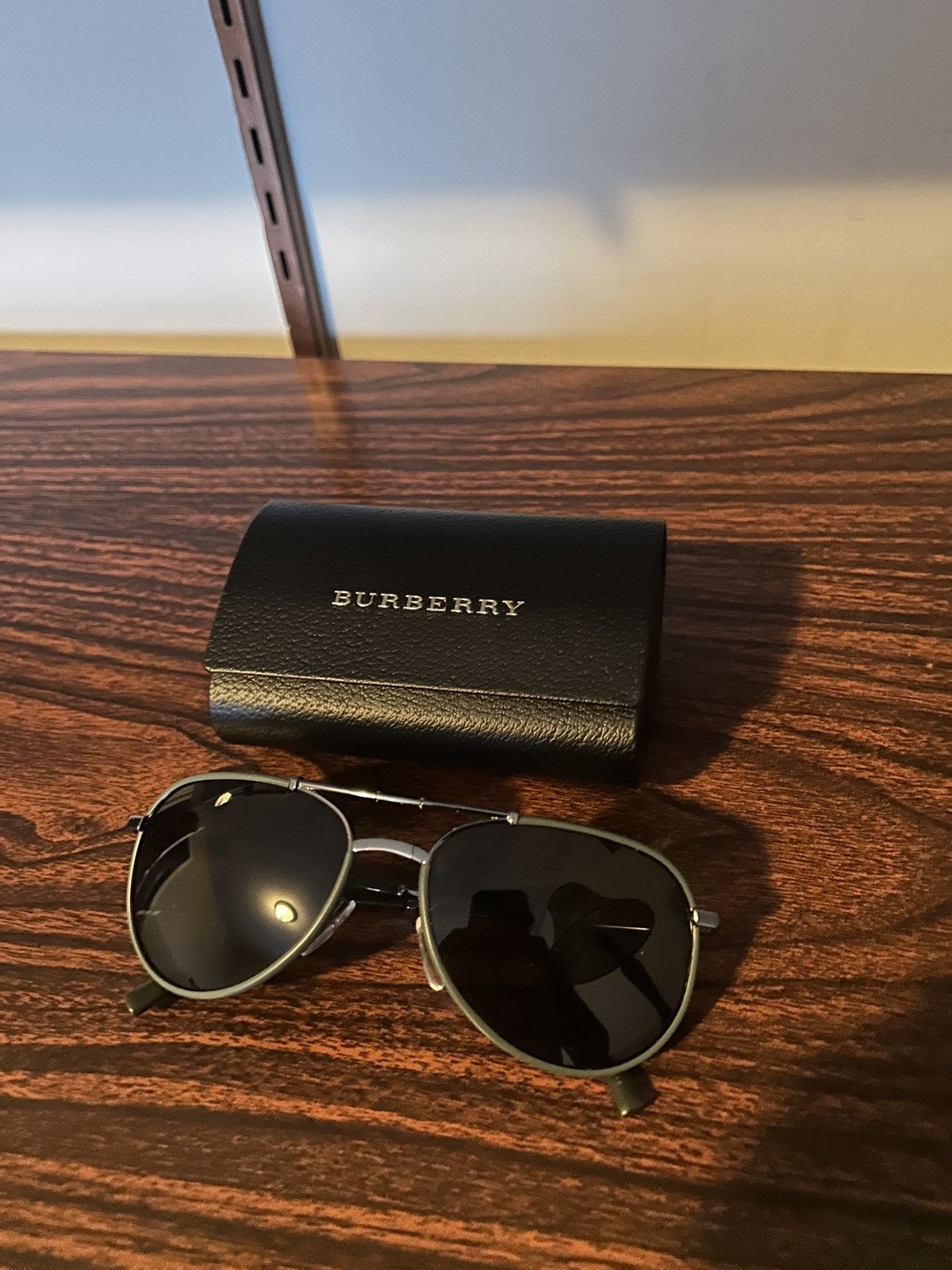 image of Burberry Sunglasses in Black, Men's