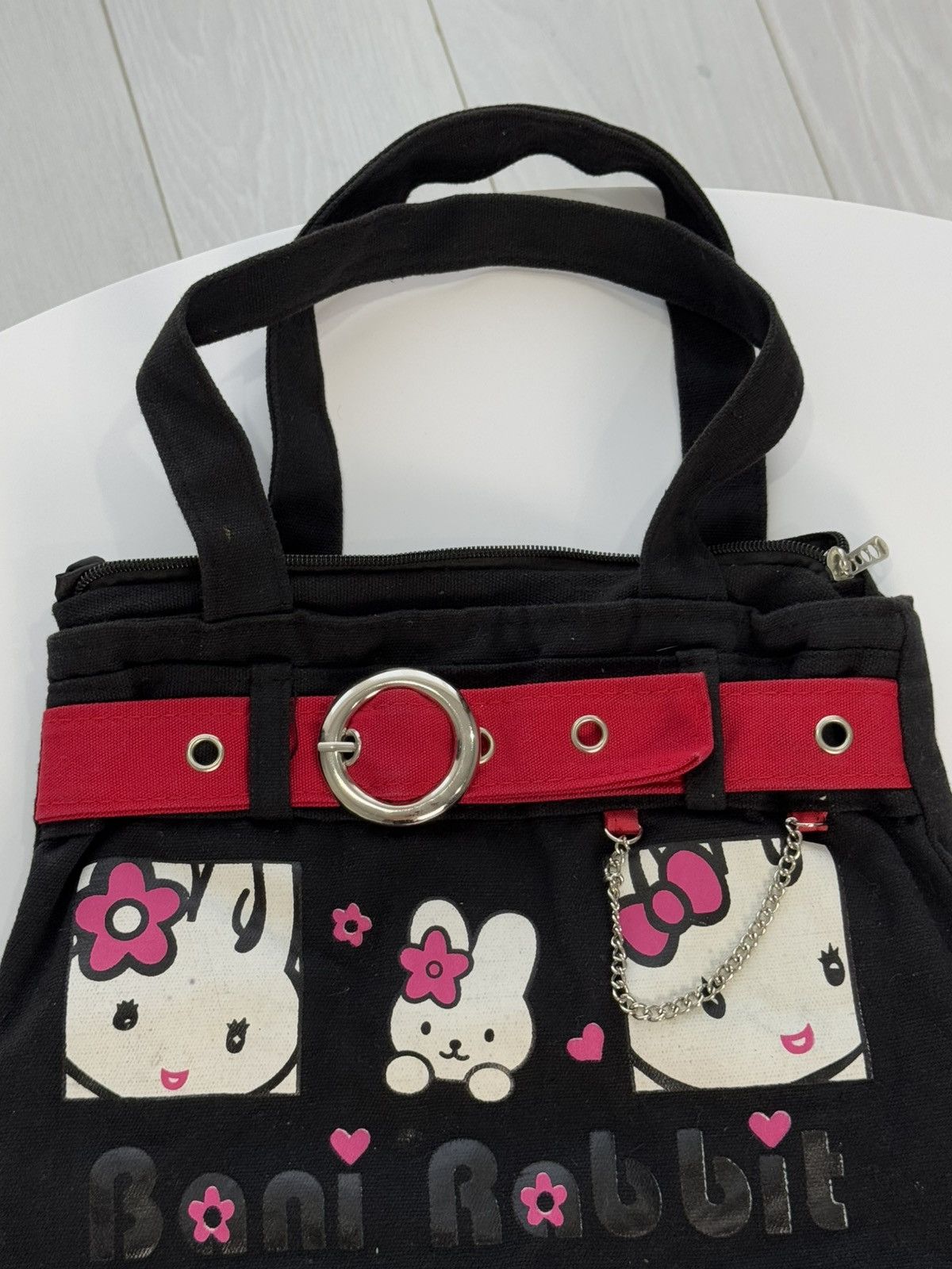 Hysteric Glamour Y2K Hello Kitty Crazy Opium Goth Glam Handle Bag Size ONE SIZE - 5 Thumbnail