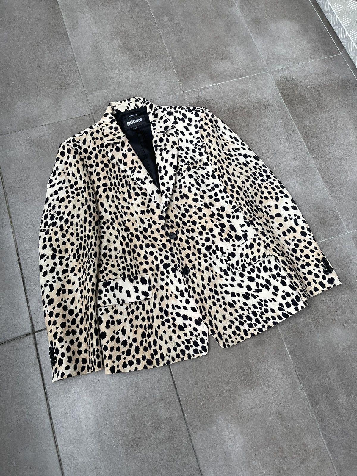 Just Cavalli !DS! FW22 Just Cavalli Leopard Print Natural Blazer Size US L / EU 52-54 / 3 - 10 Thumbnail