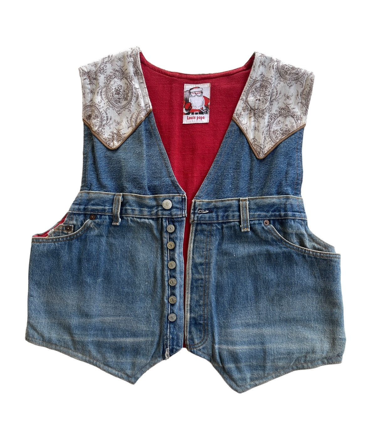 Levis X Louis Papa Reconstruct Custom Denim Vest