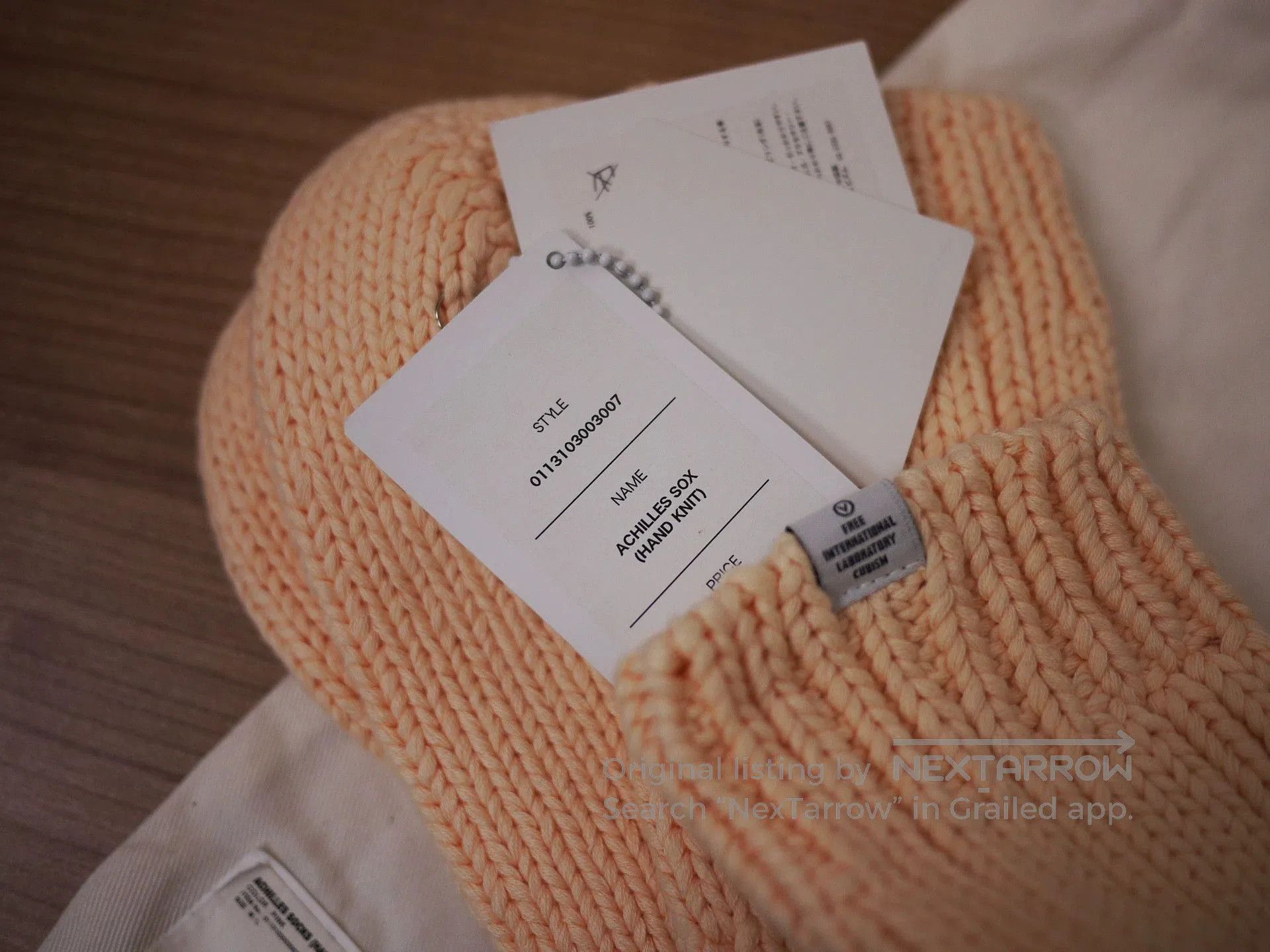 Visvim hand knit visvim achilles socks in pink. Size ONE SIZE - 7 Thumbnail