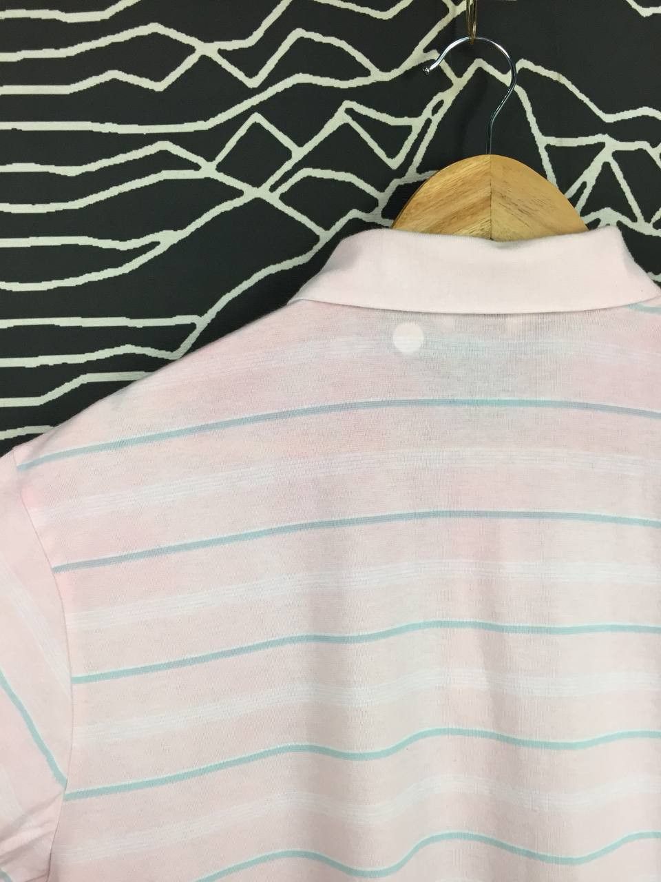Christian Dior Monsieur Vtg Christian Dior Pastel Striped Cotton Poly Polo Shirt Size US XL / EU 56 / 4 - 9 Thumbnail