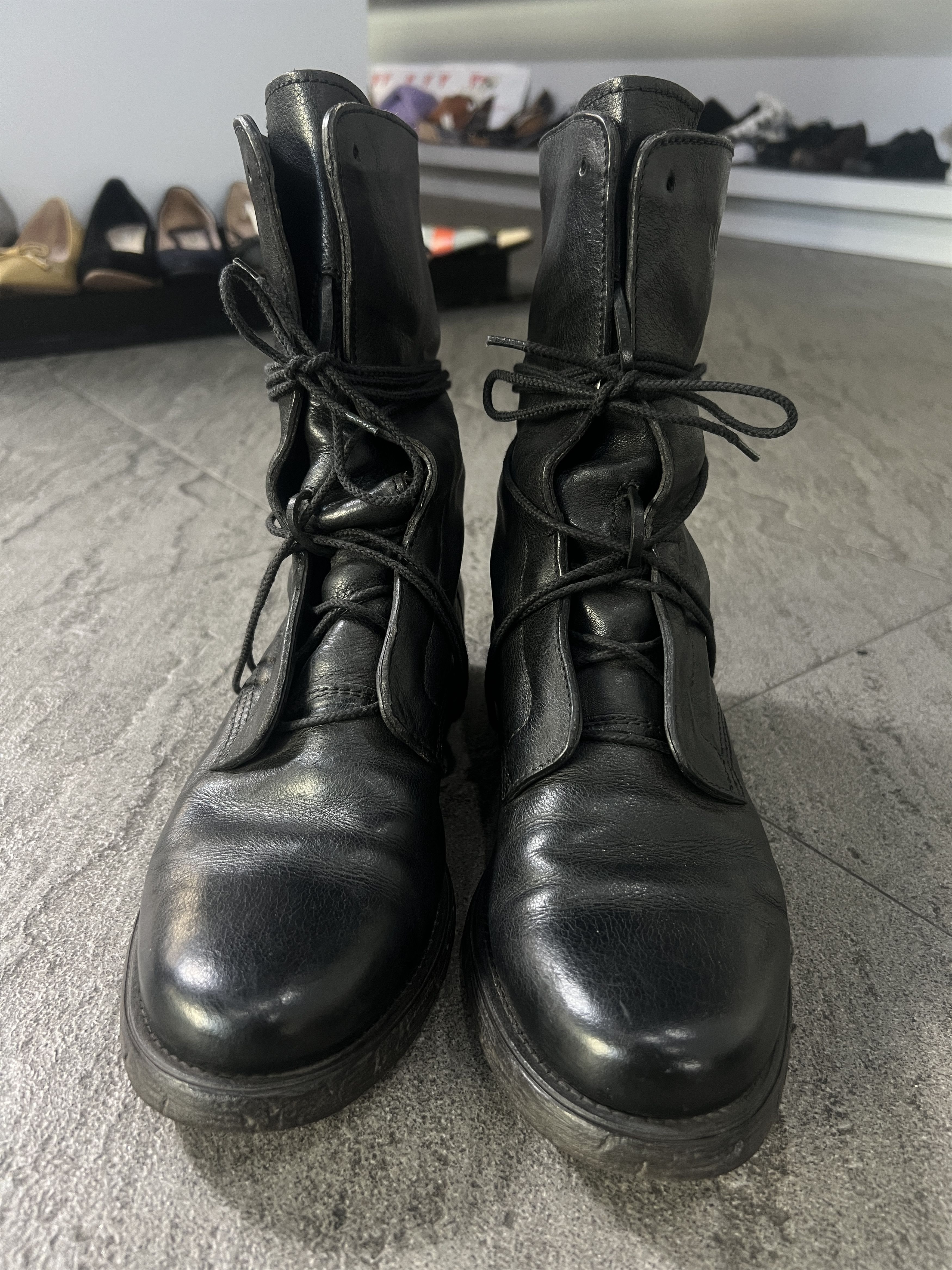 Dirk Bikkembergs Dirk Bikkembergs Leather Combat Boots Black EU41 Size US 8 / EU 41 - 7 Thumbnail