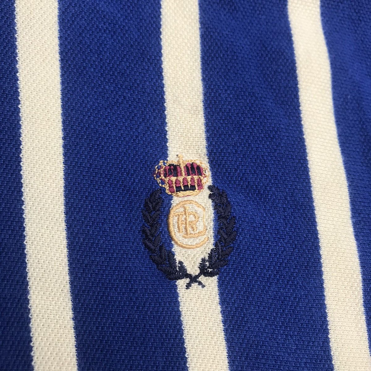 Chaps × Chaps Ralph Lauren × Vintage Vintage E Chaps RL Ralph Lauren Blue Stripes Tee Tshirt Size US M / EU 48-50 / 2 - 13 Thumbnail