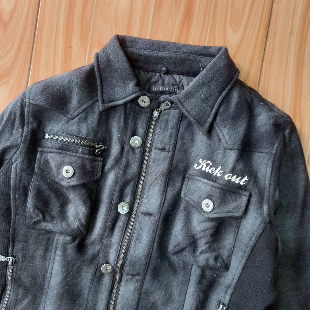 In The Attic × Japanese Brand 2000s in the attic trucker wool jacket Size US M / EU 48-50 / 2 - 3 Thumbnail