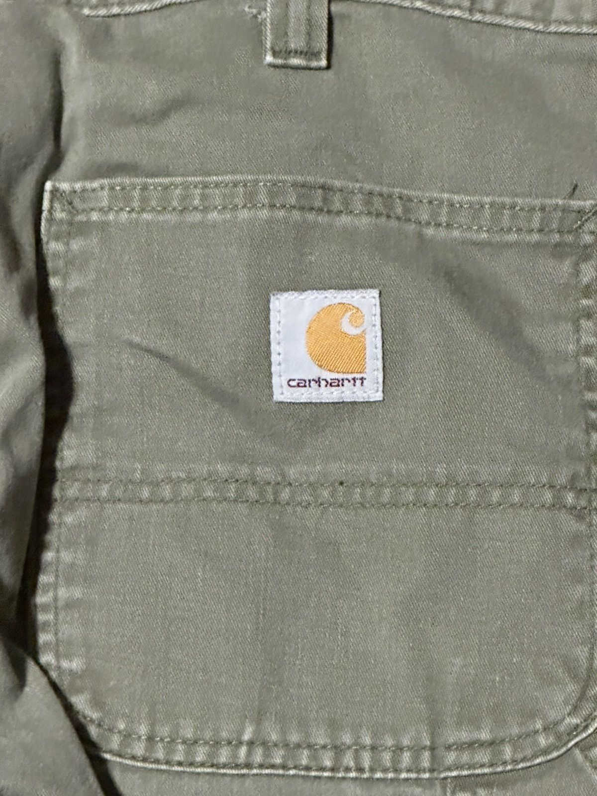 Carhartt Green Carhartt work baggy jeans Size US 35 - 2 Thumbnail