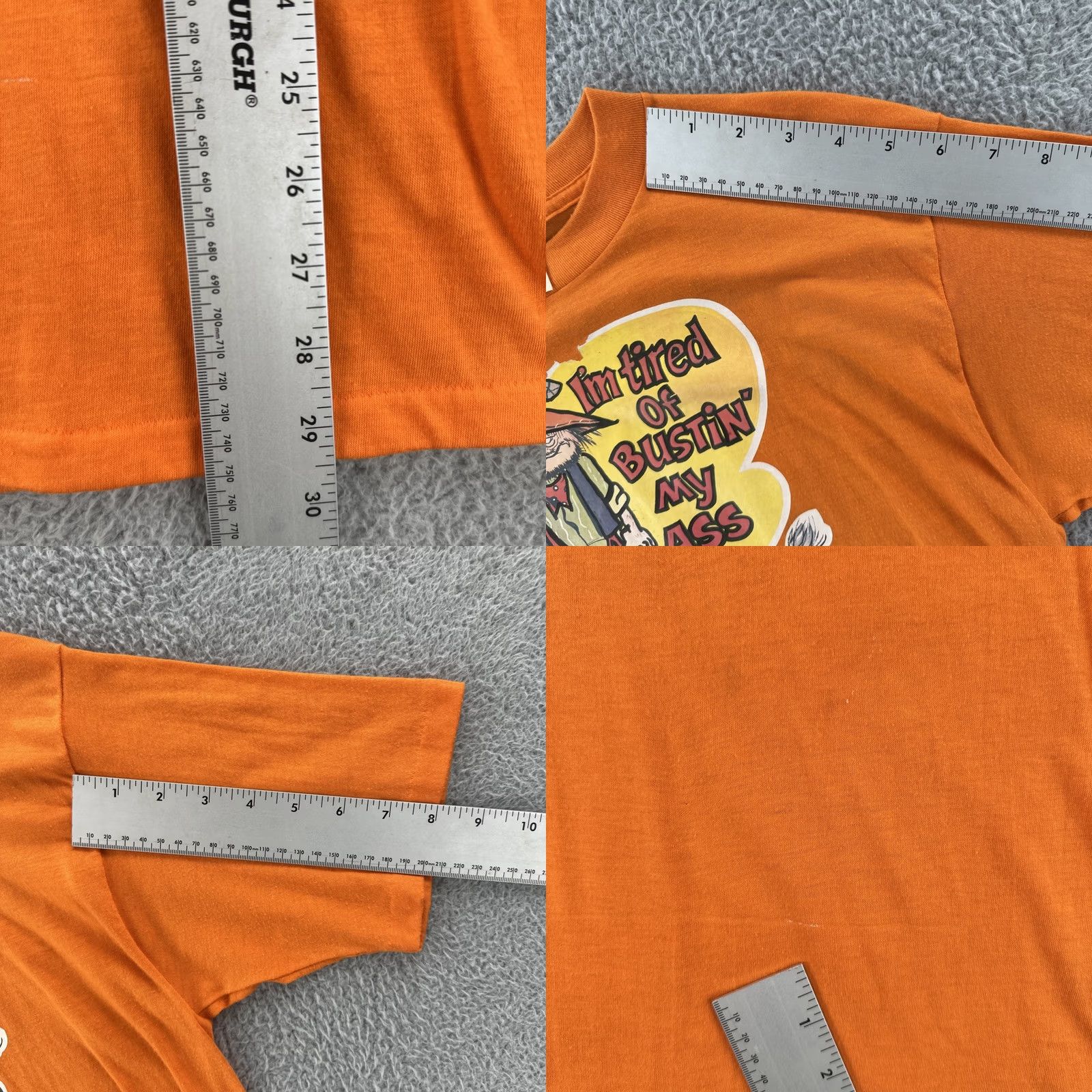 Vintage VINTAGE Unbranded T-Shirt XL Orange 50/50 Kodel Polyester Cotton Crew Neck Short Sleeve Mens 70s 80s Made in USA EUC Size US XL / EU 56 / 4 - 9 Thumbnail