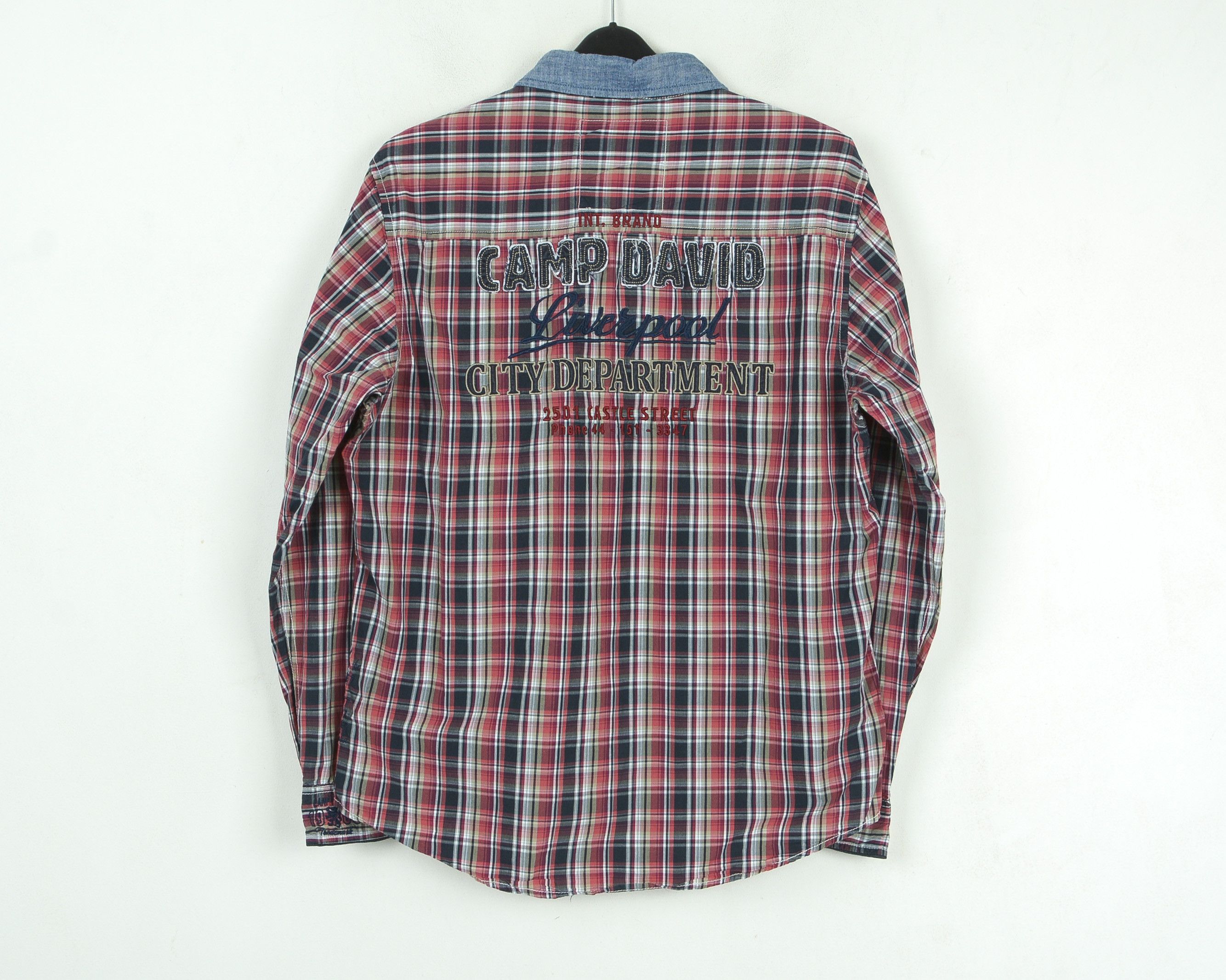 Camp David Casual Shirt Long Sleeve Button Embroidery Check Regular Size US L / EU 52-54 / 3 - 7 Thumbnail