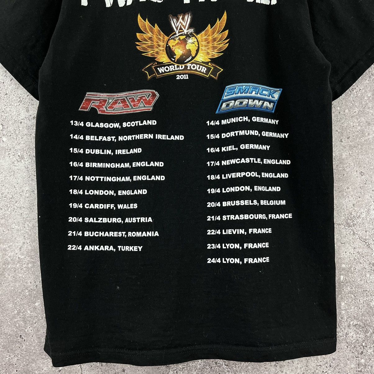 Other WWE World Tour 2011 T-Shirt Double Big Logo Black Size M Size US M / EU 48-50 / 2 - 8 Thumbnail