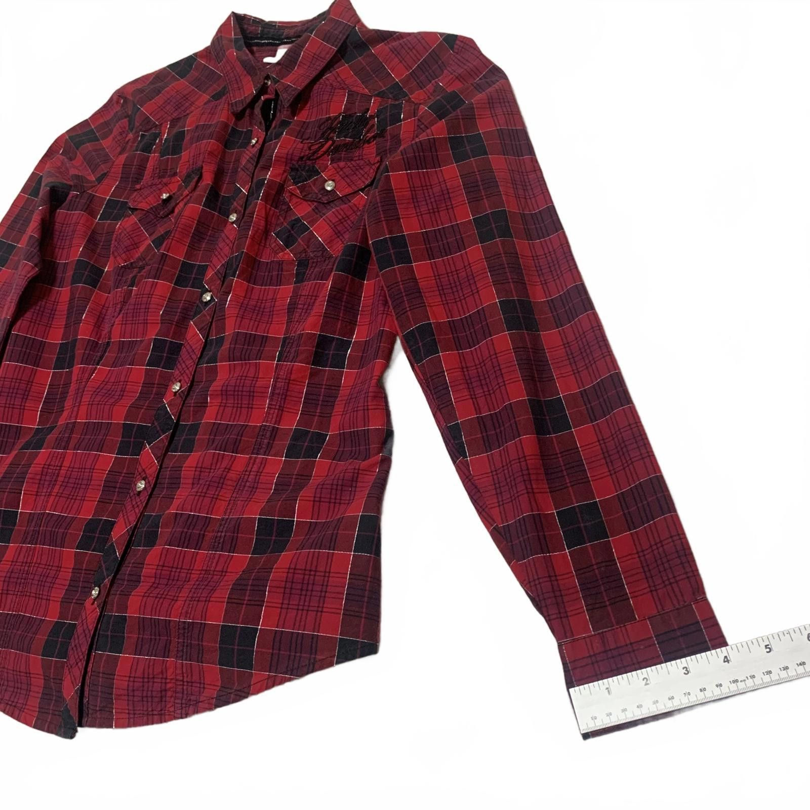 Harley Davidson Harley Davidson Red Plaid Flannel Shirt Corset Back L Size US L / EU 52-54 / 3 - 10 Thumbnail