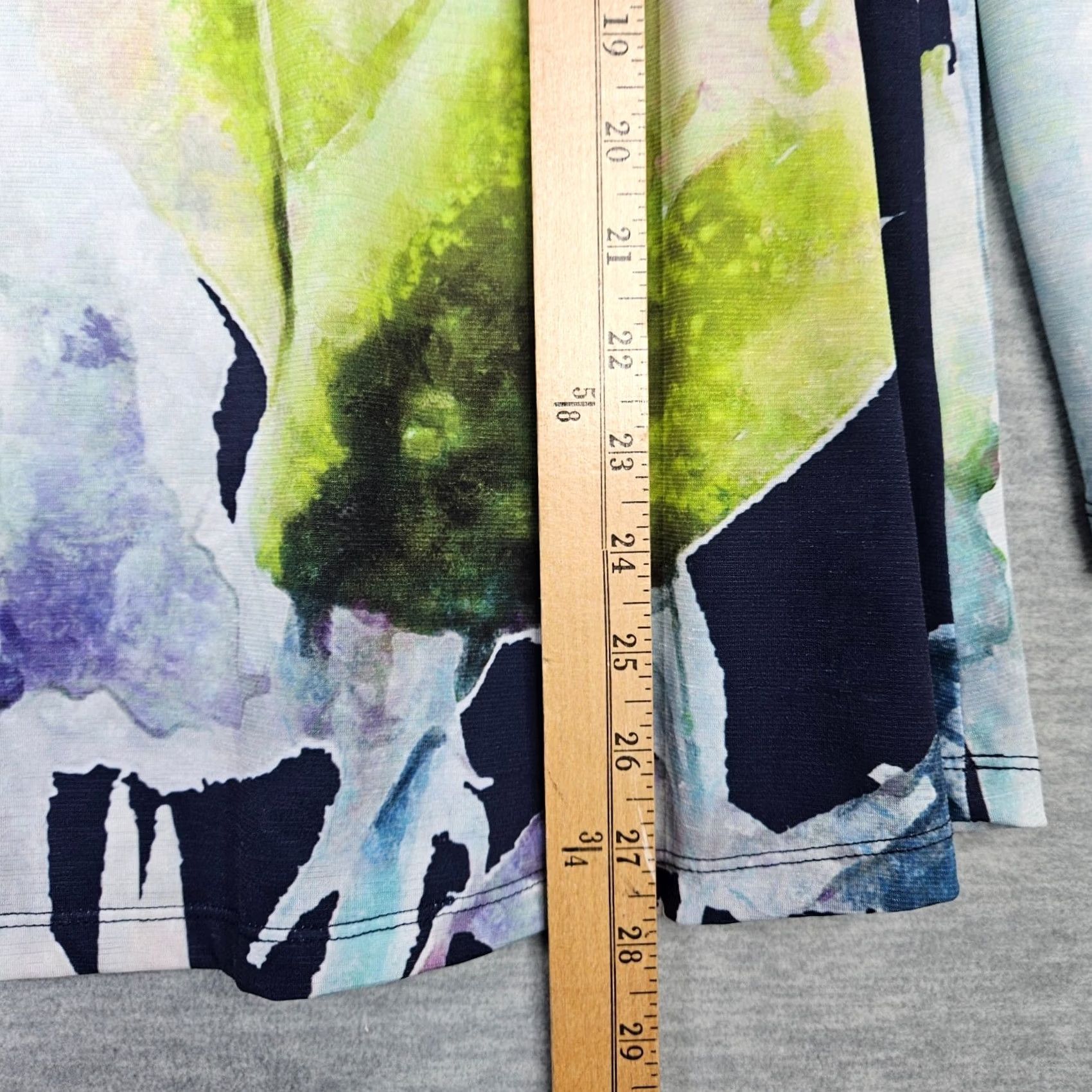 Soft Surroundings Soft Surroundings Tunic Top Size M Floral Printed Long Sleeve Round neck T-Shirt Size M / US 6-8 / IT 42-44 - 3 Thumbnail