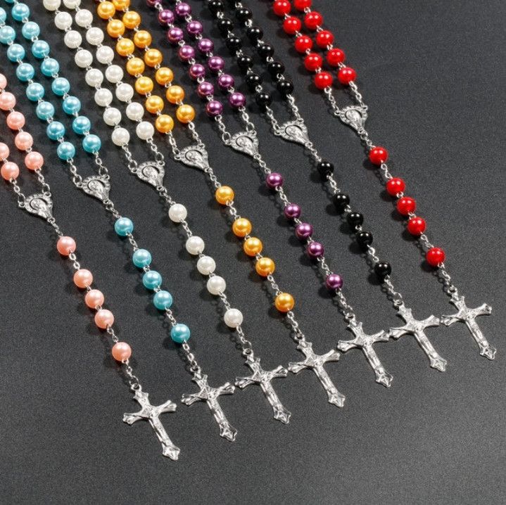 Jewelry Saint Benedict Rosary Necklace Chain Catholic Church Jesus Size ONE SIZE - 1 Thumbnail