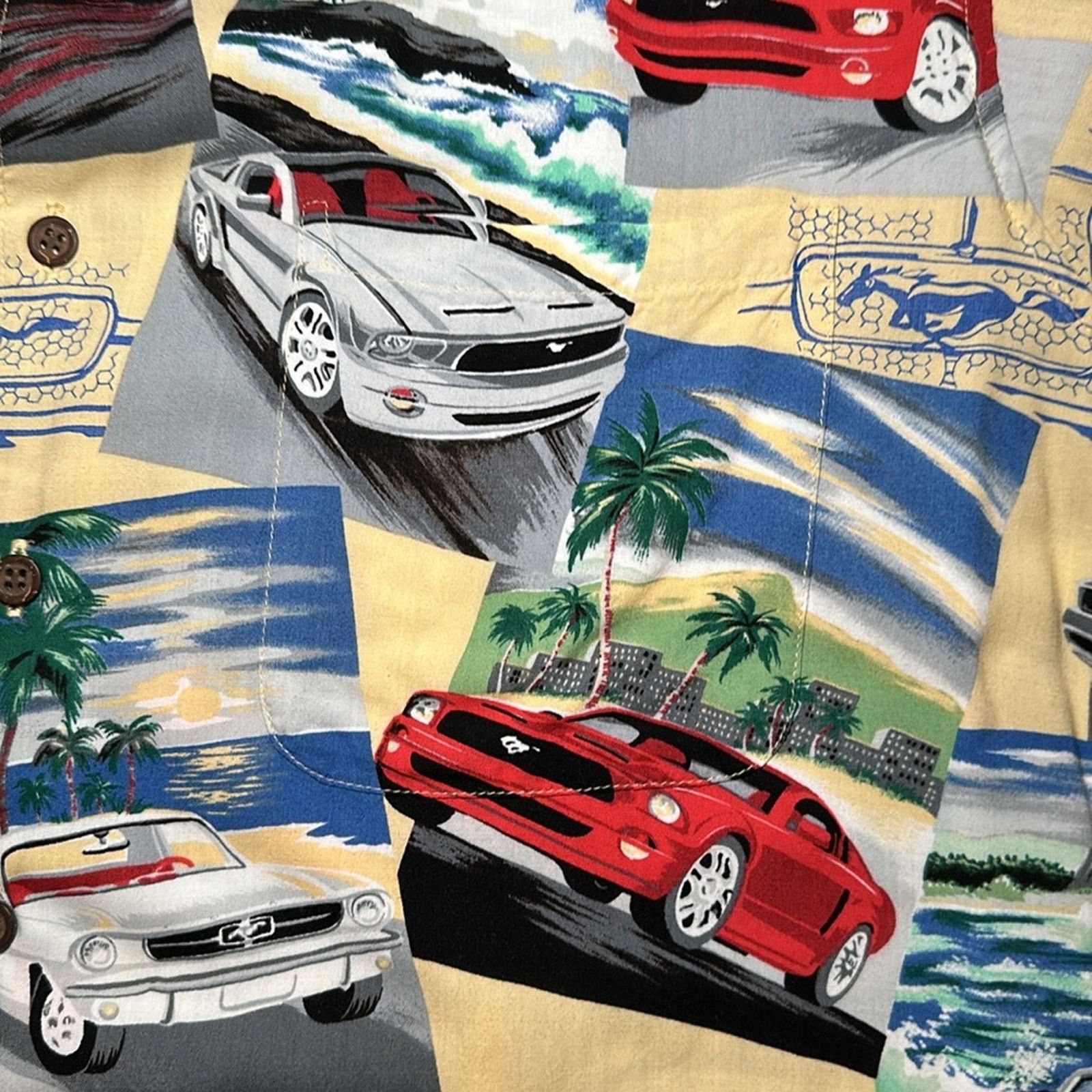 Reyn Spooner Reyn Spooner Diamond Head Ford Mustang Rayon - XL Size US XL / EU 56 / 4 - 6 Thumbnail