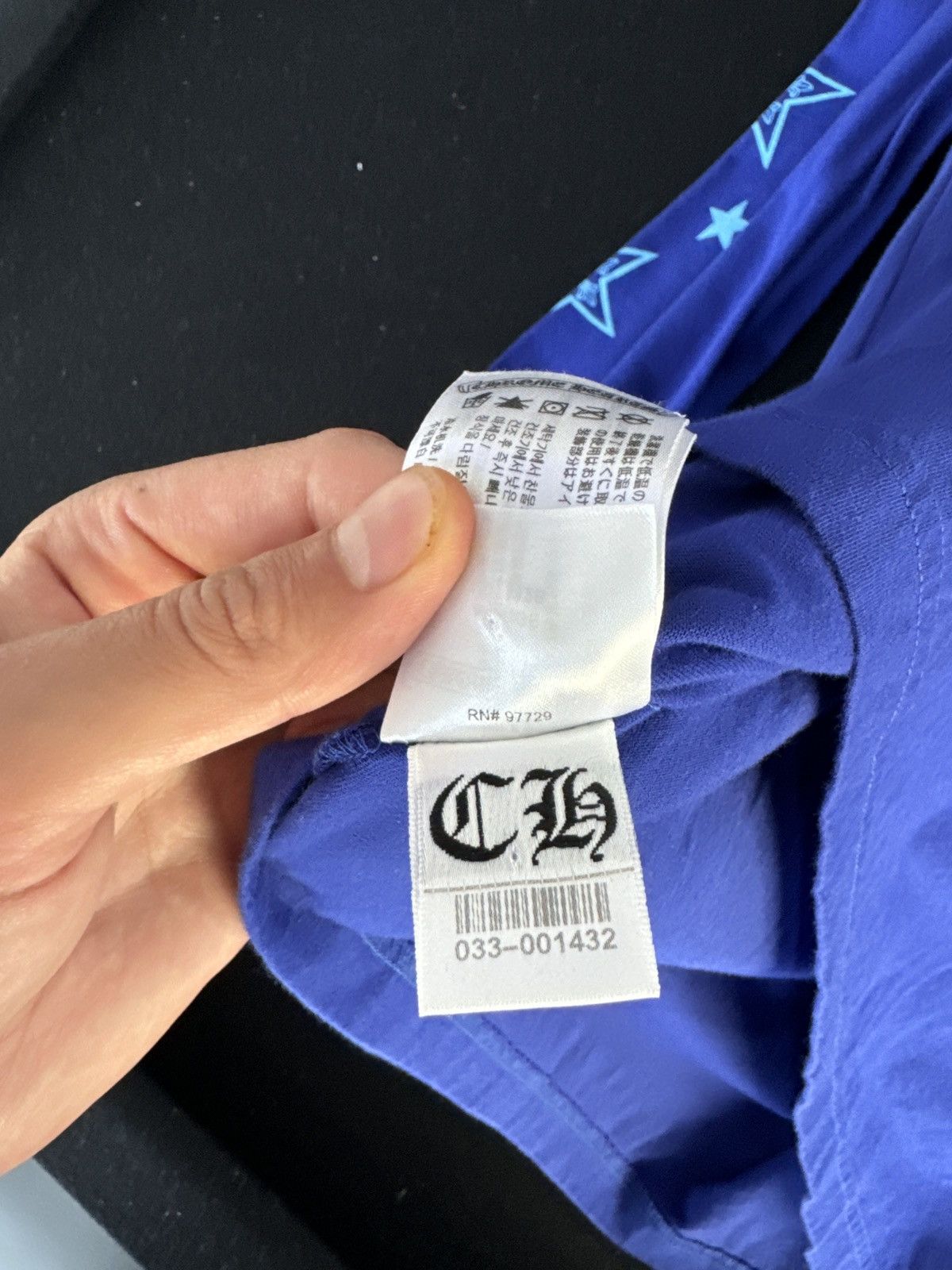 Chrome Hearts Blue Chrome Heart Long Sleeve Size US XL / EU 56 / 4 - 2 Thumbnail