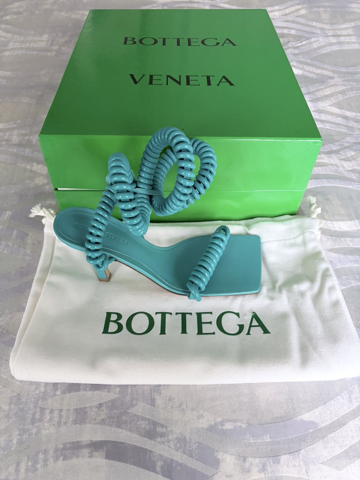 Bottega Veneta Bottega Veneta Wire Stretch Rubber Heel Sandal Size US 7 / IT 37 - 6 Thumbnail