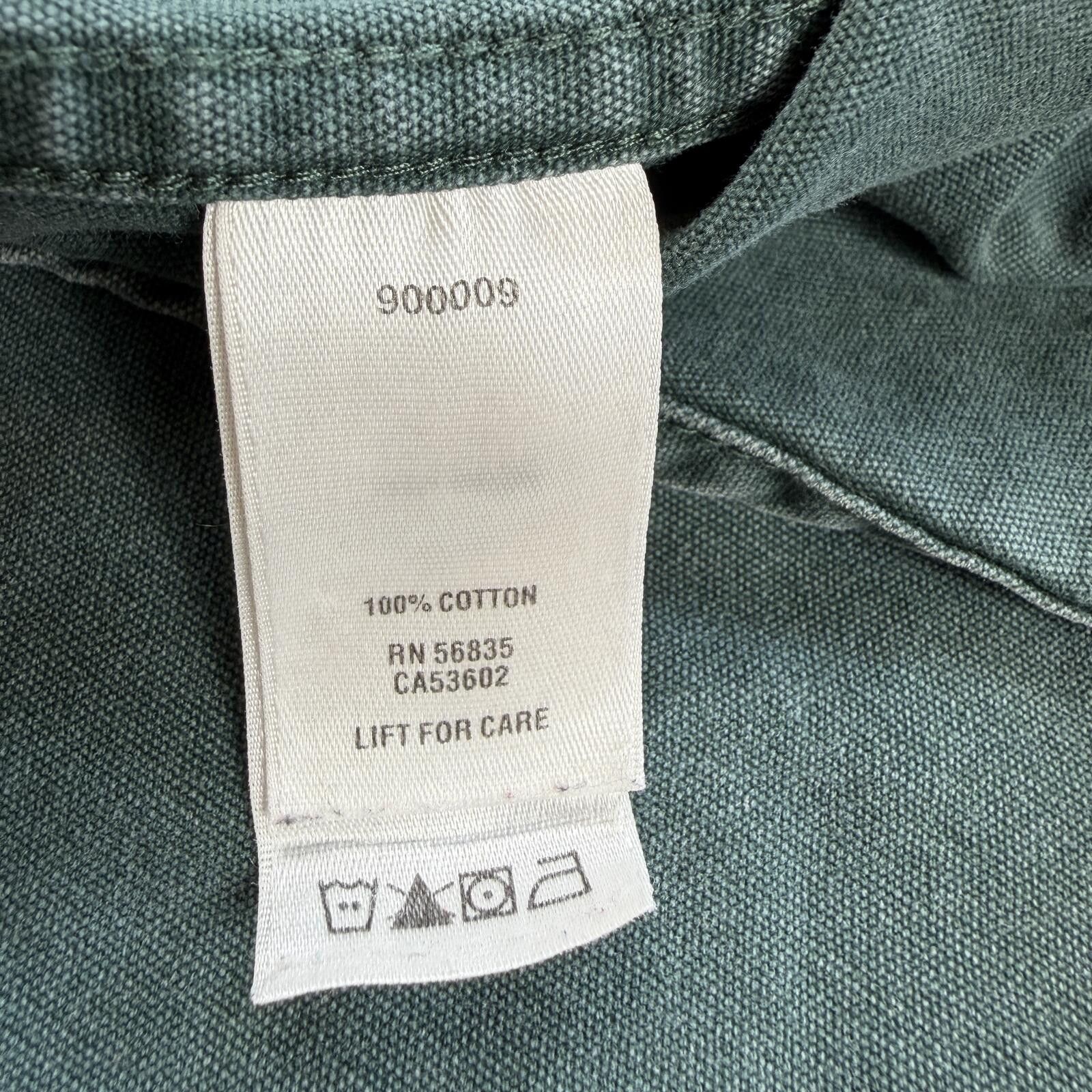 Cabelas Vintage Cabelas Stonewash Canvas Work Shirt Green Button Up Size US S / EU 44-46 / 1 - 5 Thumbnail