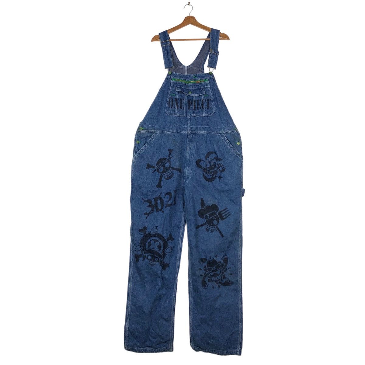 Japanese Brand 🔥Vintage Denim Overall Worker Liberty One Piece Design Size US 44 / EU 60 - 1 Thumbnail