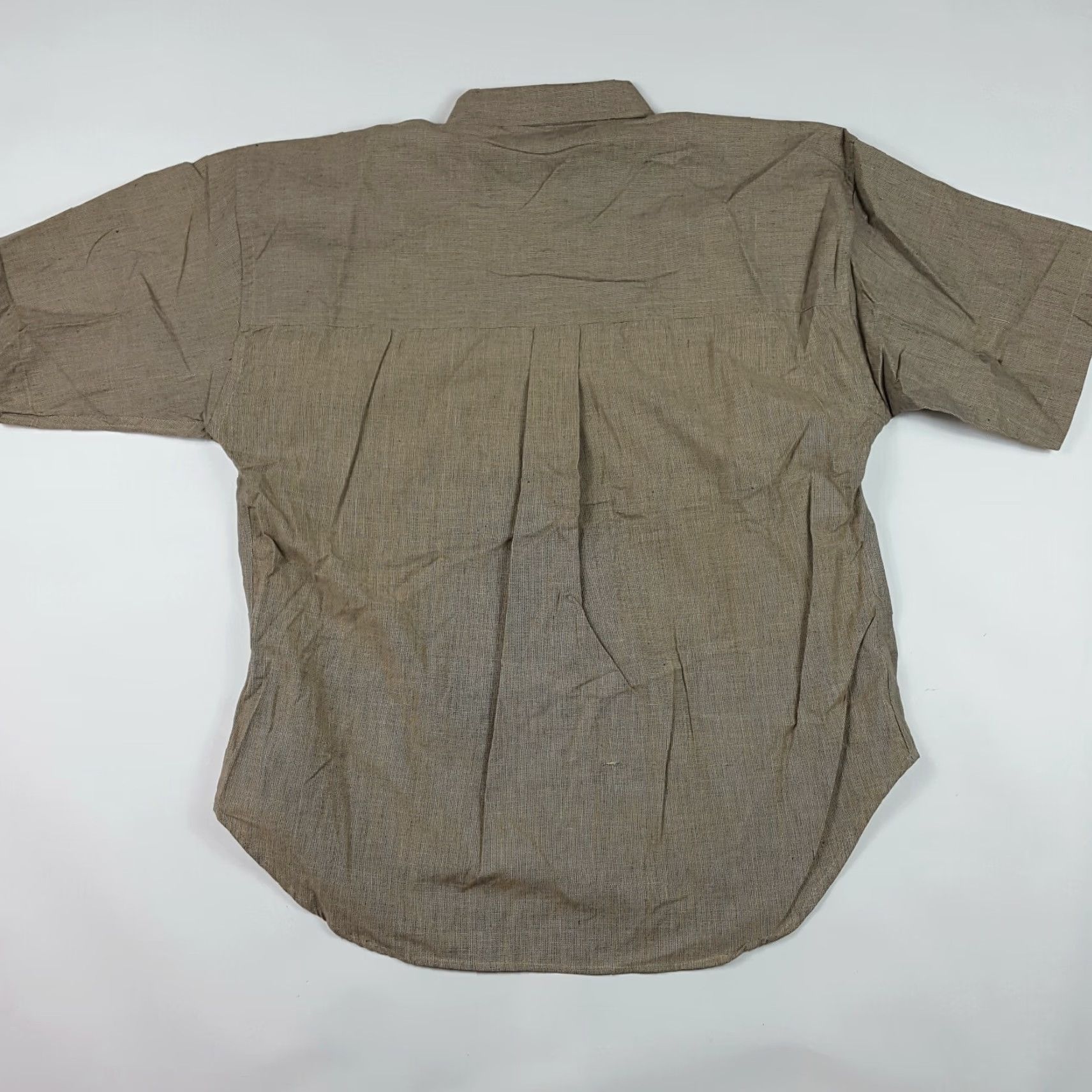 Members Only VINTAGE 90s Woven Khaki Beige Men's Size L Outdoor Button Up Pocket Short Sleeve Shirt Size US L / EU 52-54 / 3 - 4 Thumbnail
