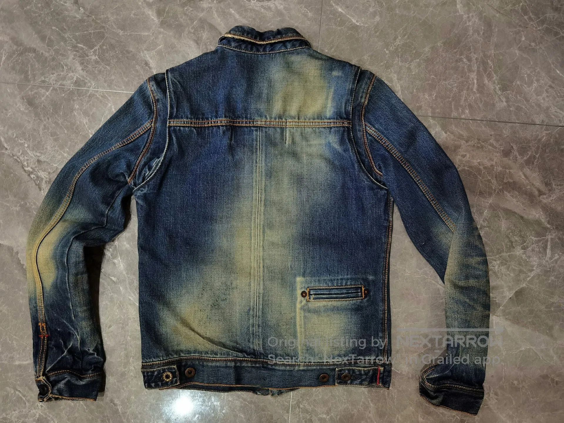 Vintage Slim Fit Distressed Denim Jacket. Size US S / EU 44-46 / 1 - 5 Thumbnail
