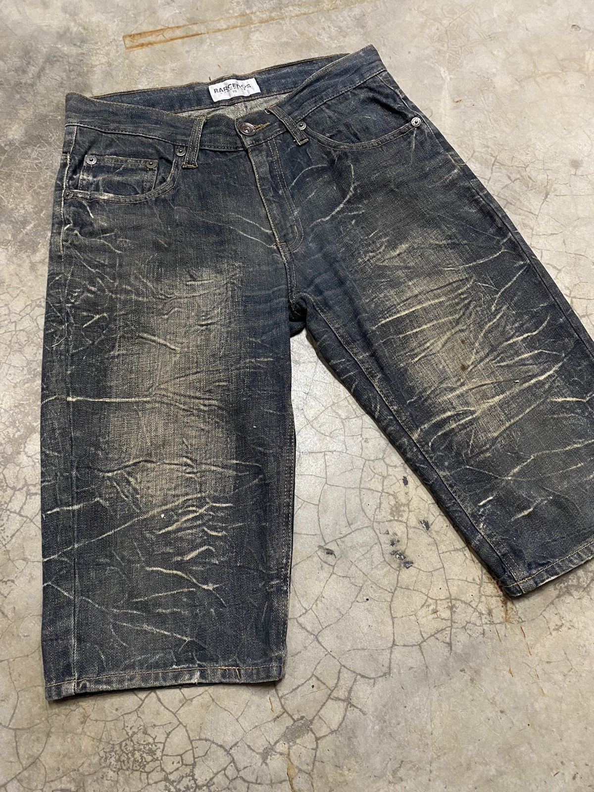 Hysteric Glamour × If Six Was Nine × Japanese Brand Japanese Barcedos Exchange Distressed Jeans Short Size US 31 - 2 Thumbnail
