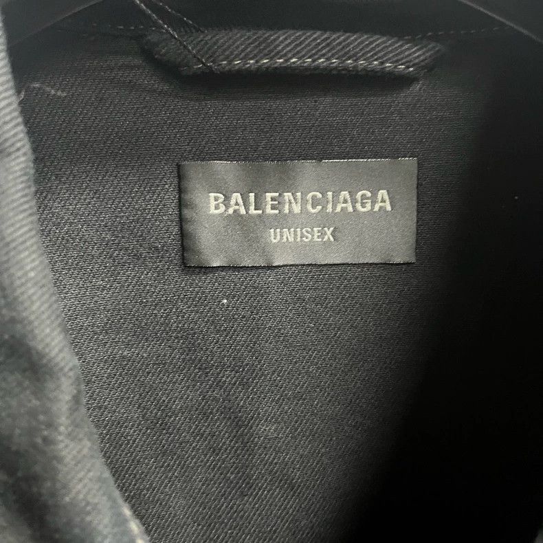 Balenciaga Balenciaga Black Solid Lapel Single Breasted Long Sleeve J Size US XL / EU 56 / 4 - 3 Thumbnail