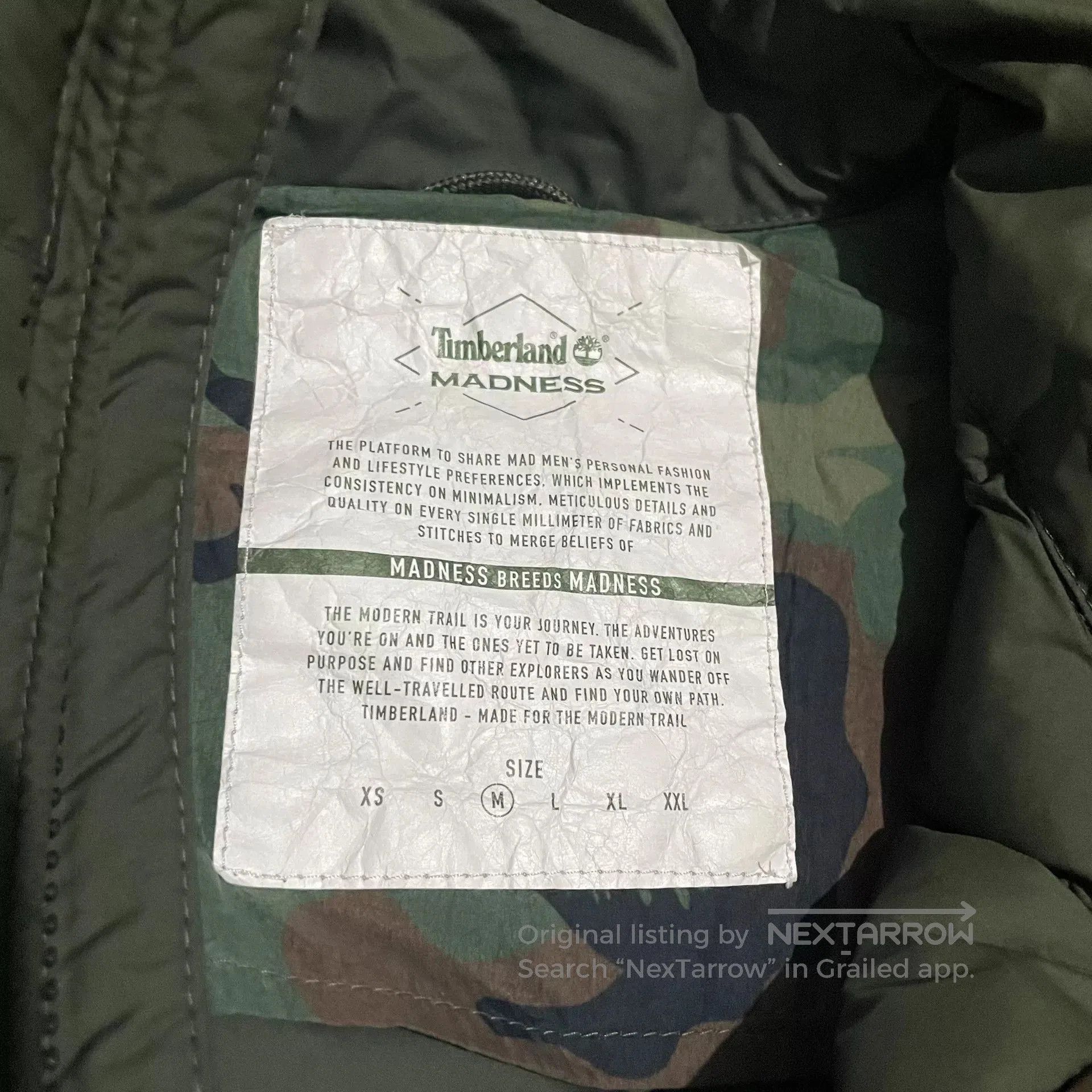 Timberland MADNESS x TIMBERLAND Down Jacket. Size US M / EU 48-50 / 2 - 7 Thumbnail