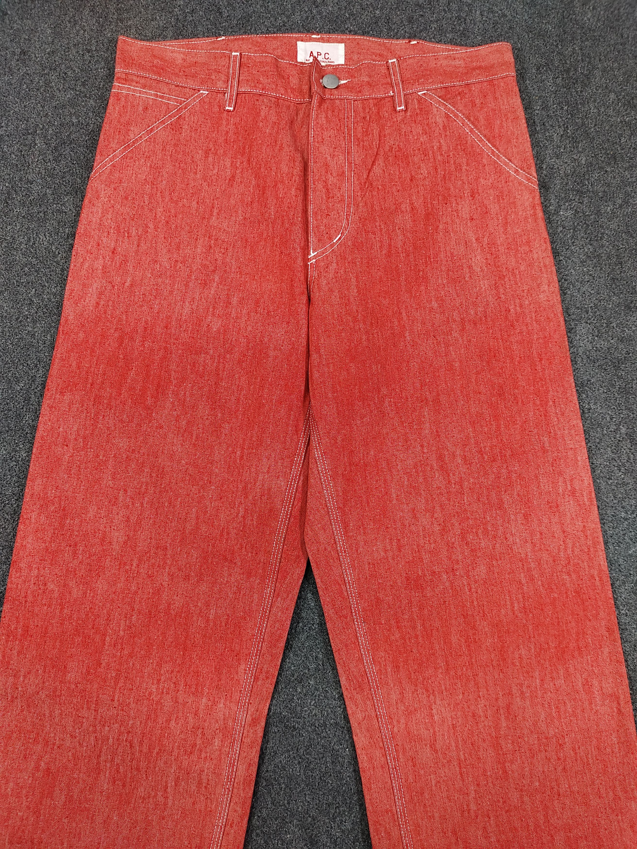 A.P.C. 90s APC 🇫🇷 Minimal Workwear Cut Canvas Trousers Size US 31 - 2 Thumbnail
