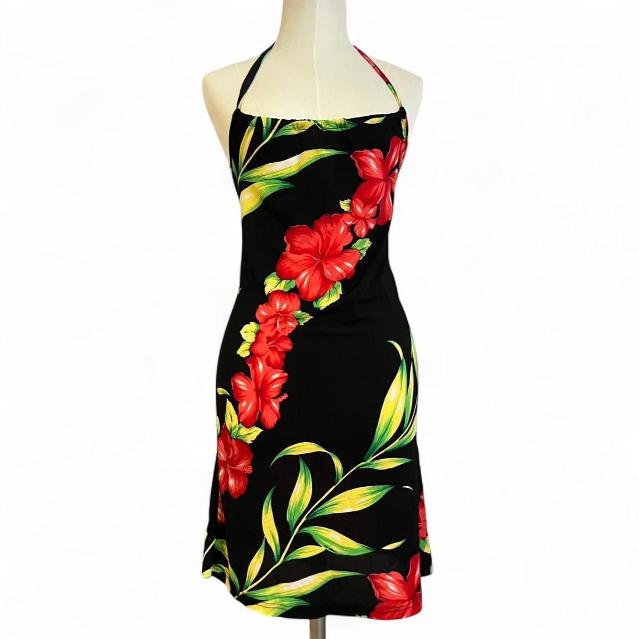 Other Vintage y2k Hawaiian floral coconut girl summer halter dress Size S / US 4 / IT 40 - 3 Thumbnail