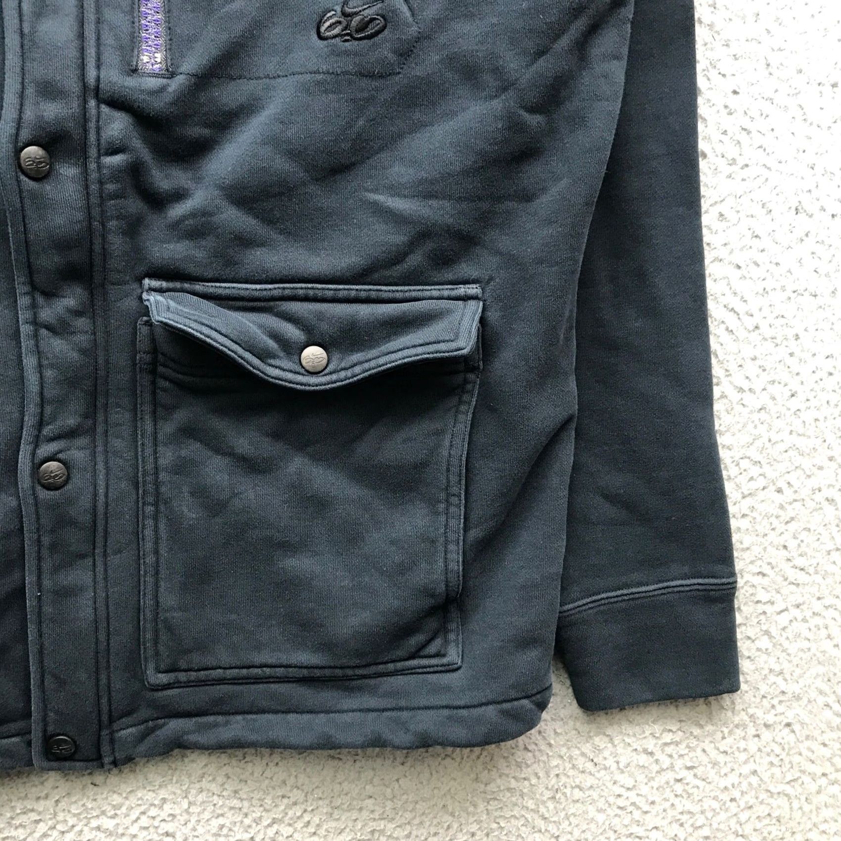 Nike Nike SB 6.0 Jacket Men M Full Zip Snap Pockets Embroidered Logo Navy Size US M / EU 48-50 / 2 - 4 Thumbnail