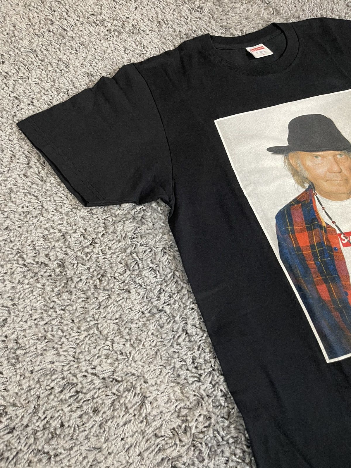 Supreme 2015SS Supreme Neil Young Photo Tee Black Size US M / EU 48-50 / 2 - 7 Thumbnail