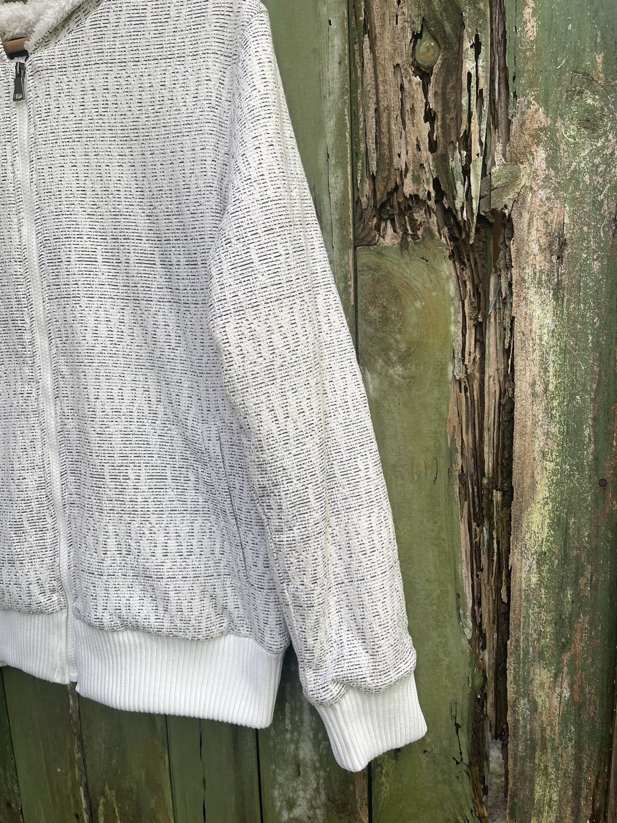In The Attic × Japanese Brand In The Attic Sherpa Lined Hooded Zip-Up - White, Size L Size US M / EU 48-50 / 2 - 4 Thumbnail