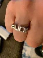 Japanese Brand Punk Fuck Ring Size ONE SIZE - 4 Thumbnail