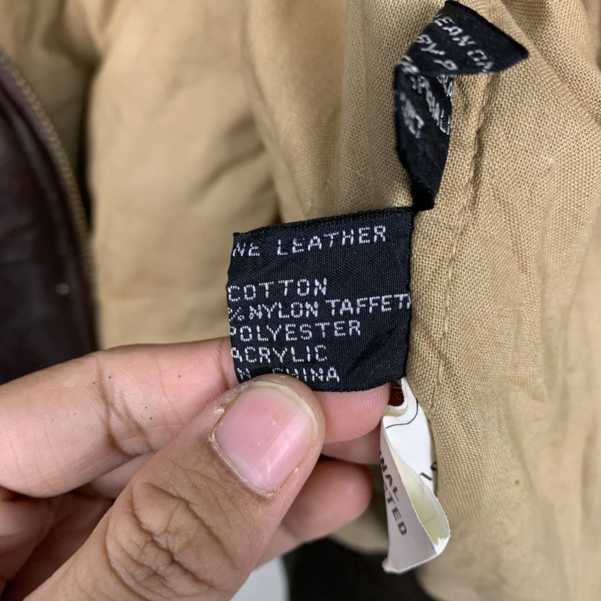 Japanese Brand Japanese Brand Rage Military Leather Jacket Size US L / EU 52-54 / 3 - 19 Thumbnail