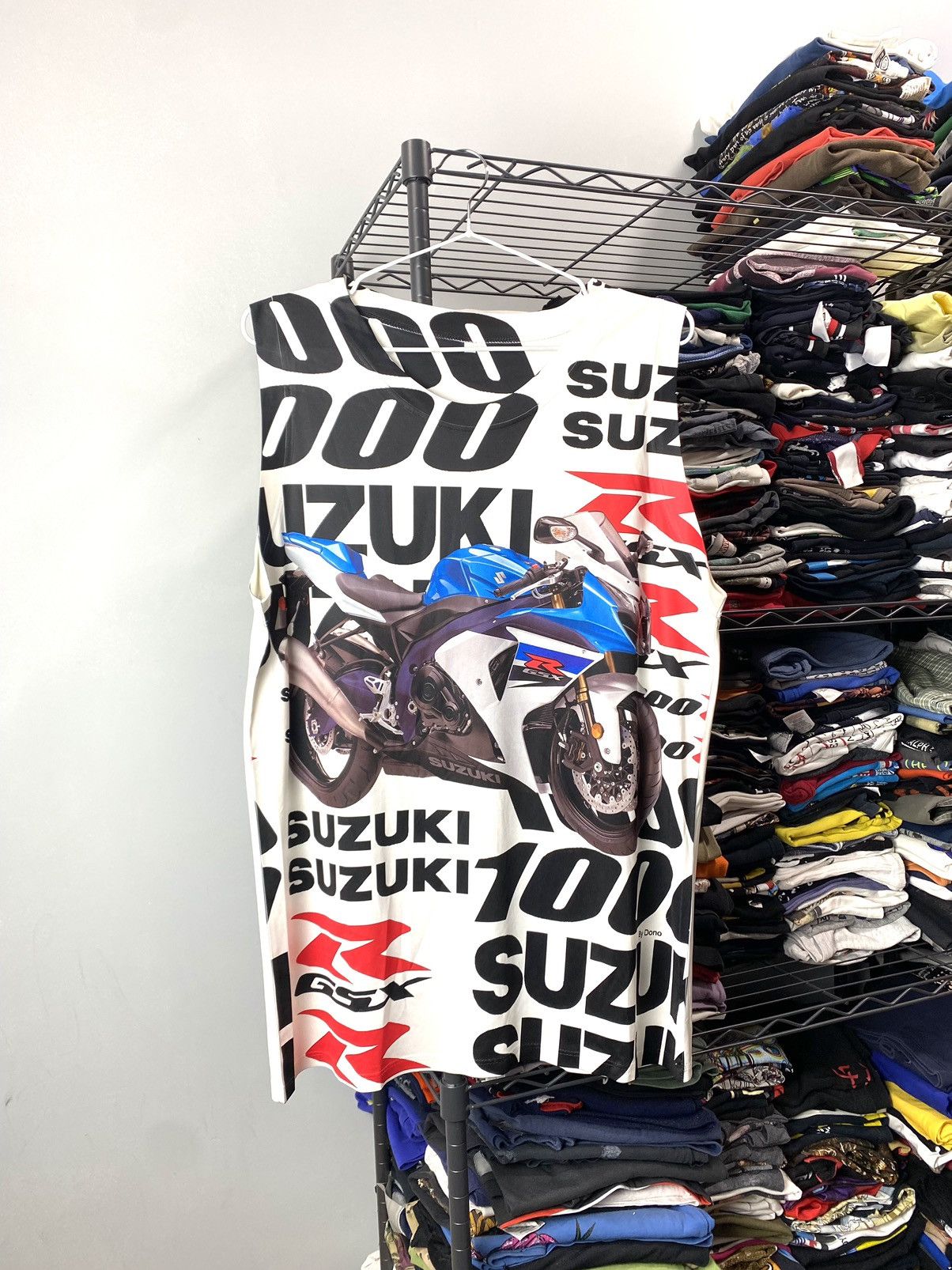 Honda Suzuki Sport Motorcycle R GSX Racing Sleeveless T Shirt Size US M / EU 48-50 / 2 - 1 Thumbnail