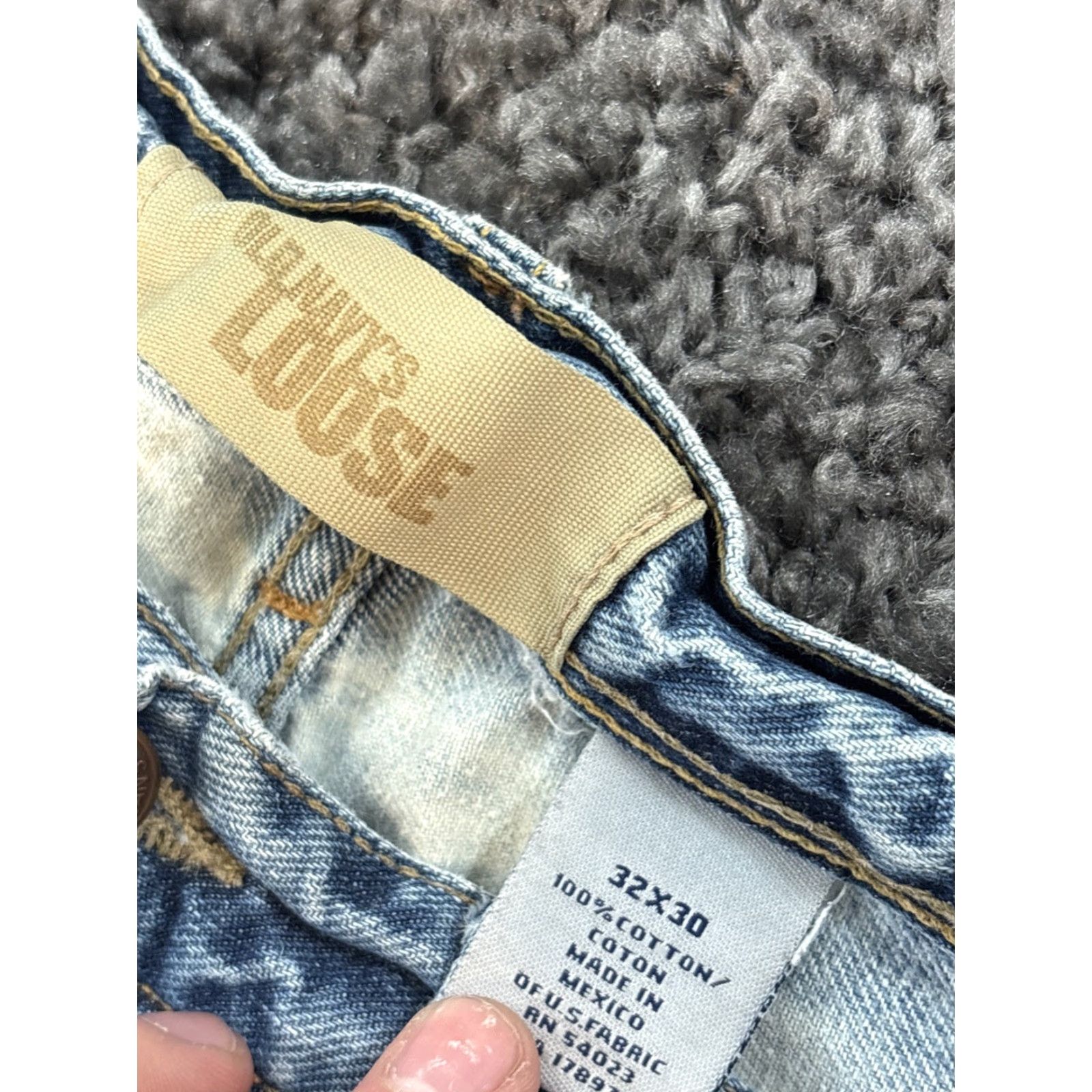 Old Navy VINTAGE Old Navy Jeans Mens 32x30 Distressed Acid Wash Blue Wide-Leg 90s Mens Size US 32 / EU 48 - 5 Thumbnail