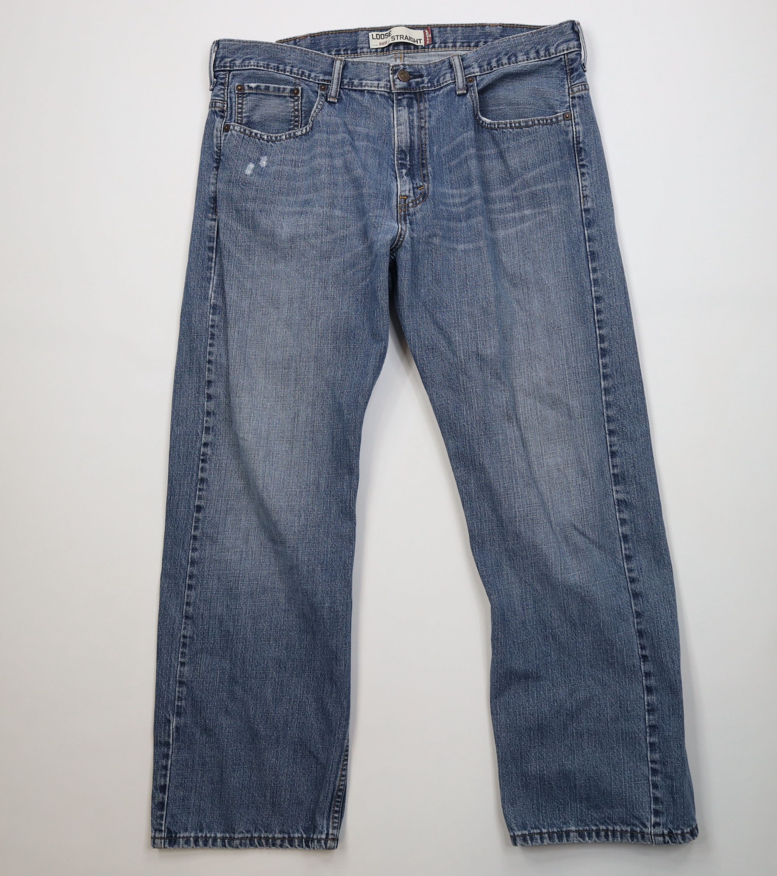 Levi's Vintage Y2K Levis 569 Straight Wide Leg Denim Jeans Blue Size US 38 / EU 54 - 1 Thumbnail