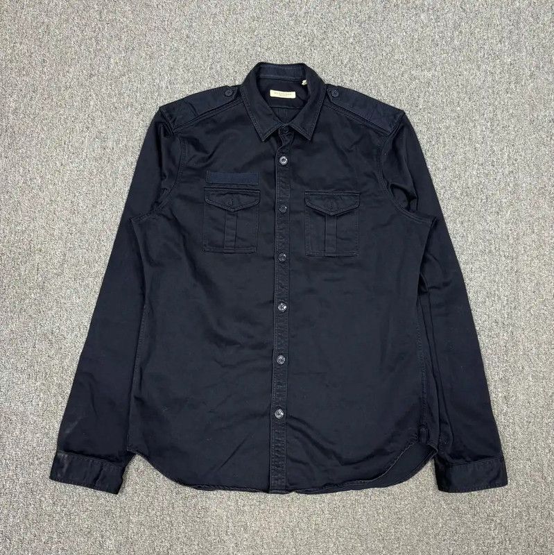 Burberry Black Cotton Long Sleeve Shirt
