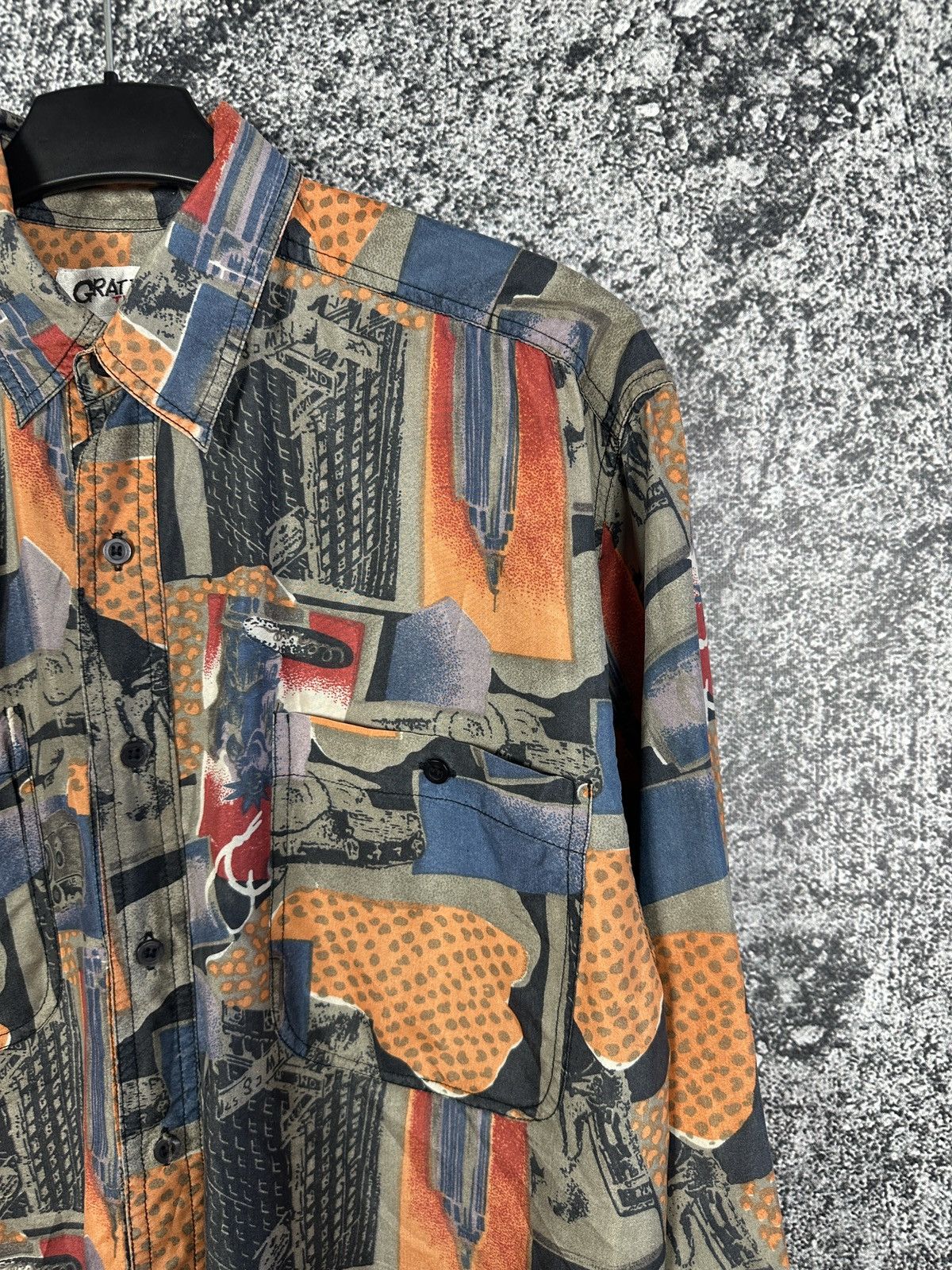 Vintage Gratify Silk Abstract Pattern Long Sleeve Vintage Shirt Sz S Size US S / EU 44-46 / 1 - 4 Thumbnail