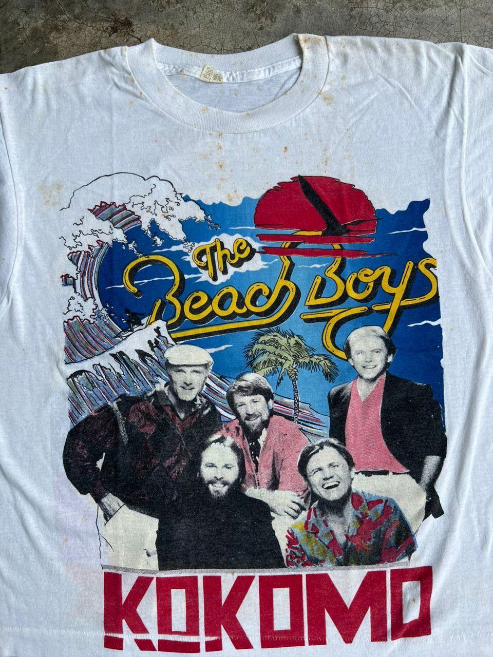 Vintage VTG 80's The Beach Boys & Chicago in Concert Together Size M / US 6-8 / IT 42-44 - 2 Thumbnail