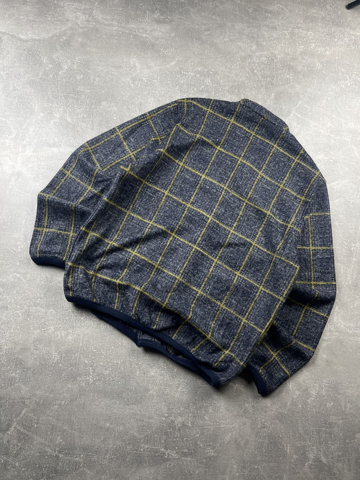 Universal Works Universal Works Bari Fleece Cardigan Navy Windowpane Check Size US M / EU 48-50 / 2 - 6 Thumbnail