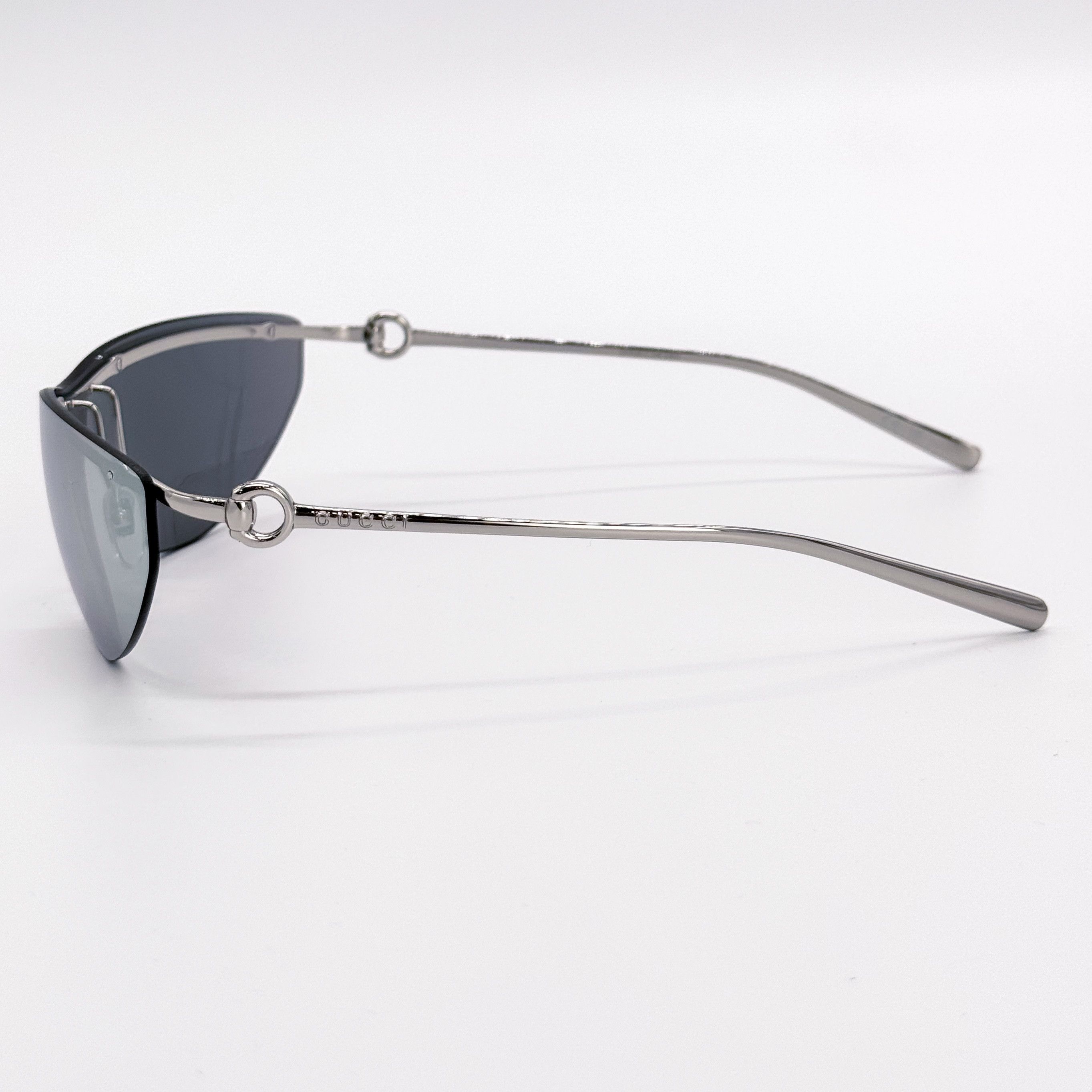 Gucci NEW GUCCI GG1700S 002 SUNGLASSES SILVER GREY GUCCI EYEWEA Size ONE SIZE - 7 Thumbnail